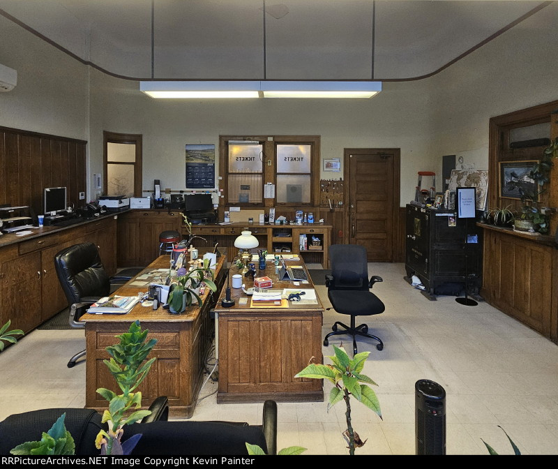 Agent's office inside ex-Rio Grande station